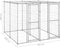 vidaXL - Hondenkennel - met - dak - 4,84 - m² - gegalvaniseerd - staal