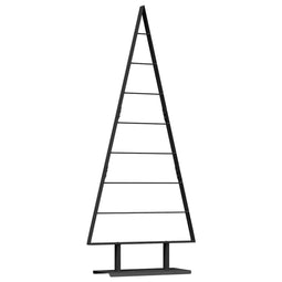 Metalen kerstboom met standaard Zwart 150 cm Staal