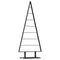 Metalen kerstboom met standaard Zwart 150 cm Staal