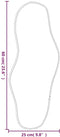 vidaXL - Wandspiegel - 60x25 - cm - zilverkleurig