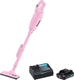 Makita CL 108 FDSAP snoerloze stofzuiger 12 V 0,6 L roze + 1x oplaadbare accu 2.0 Ah + lader