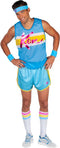 Rubies Exercise Ken - Heren kostuum - Tank top short hoofdband zweetbanden hoge sokken - Multi