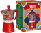 Bialetti Dolce&Gabbana Moka Express Blauw, Rood, Wit