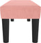vidaXL - Bankje - 100x30x30 - cm - fluweel - roze