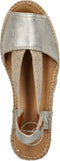 Toni Pons Etna - Dames Espadrilles - Metallic look - Platinum - Maat 39
