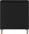 vidaXL - Dressoir - Zwart - Eiken - 60x35x70 - cm - Gemaakt - van - Hout