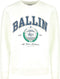 Ballin Amsterdam Junior - Slim fit Crewneck Sweater - College-stijl - Off White - Maat 16