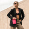 Telefoontasje Dames Crossbody - Selencia Telefoontasje Sports Luxe - Universeel Schoudertasje telefoon - Roze
