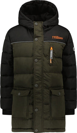 TYGO & vito X207-6209 - Jongens Jas - Waterafstotend met fleece voering - Maat 122/128