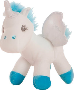 blauwe unicorn knuffel | 20 cm