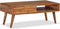 vidaXL - Salontafel - met - bewerkte - lade - 100x50x40 - cm - massief - hout