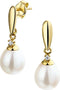 Marie Celeste - Oorhangers - Parel en Zirkonia - Goud - 7,5 mm