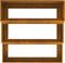 vidaXL - Tuinplanter - 3-Lagen - 90x90x35 - cm - Verweerd - staal