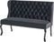 TORSBY - Tweezitsbank - Zwart - Fluweel