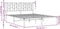 vidaXL - Bedframe - met - hoofdbord - metaal - wit - 150x200 - cm