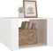 vidaXL - Nachtkastje - 57x55x36 - cm - bewerkt - hout - wit