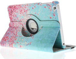 Tablet Hoes Geschikt voor iPad Mini 1 (2012) / iPad Mini 2 (2013) / iPad Mini 3 (2014) - 360° Draaibare Design Bookcase - Roze / Meerkleurig /Pink Blossom