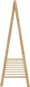 vidaXL - Kledingrek - met - schappen - 106x34x102 - cm - bamboe