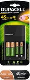 Duracell 4 uur batterijlader - Ni-MH 1300mAh - Zwart