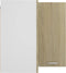 vidaXL - Hanghoekkast - Lyon - 57x57x60 - cm - bewerkt - hout - sonoma - eikenkleurig