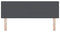 vidaXL - Hoofdbord - Simpel - Design - Donkergrijs - 160 - cm - Corduroy - Stof