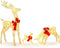 COAST 3-delige LED Rendierfamilie - Verlichte Kerstdecoratie - 230 LED Lampjes - Wit