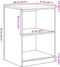 vidaXL - Garagekast - 60x51x85 - cm - massief - grenenhout - bruin - eikenkleurig