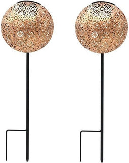 Lumisky Agadir - Solar Staande Led Buitenlamp - Tuinprikker - Set van 2