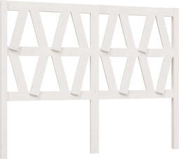 vidaXL - Hoofdbord - 156x4x100 - cm - massief - grenenhout - wit