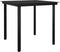 vidaXL - Tuintafel - 80x80x74 - cm - staal - en - glas - zwart