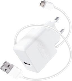 DCU Advance Tecnologic - USB Charger 5V 2,4A met Type-C kabel 1m - Wit