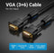Vention VGA (3+6) - VGA kabel 1080P Full HD 1.5 Meter - zwart