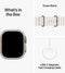 Apple Watch Ultra 2 - GPS + Cellular - 49mm - Titanium kast met Wit Ocean Band