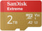 Sandisk Extreme microSDXC UHS-I (2024) - 2TB - Klasse 10 UHS-I A2 V30 240 MB/s - Rood