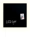 Sigel glasmagneetbord - Artverum - LED - 48x48cm - zwart - SI-GL400