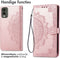 iMoshion Hoesje Geschikt voor Nokia C32 Hoesje Met Pasjeshouder - iMoshion Mandala Bookcase - Rosé Goud