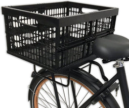 Plates4bikes Vouwkrat + Multi-Plaat + Tassenbeugels zwart