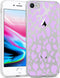iMoshion Hoesje Geschikt voor iPhone SE (2022) / SE (2020) / 8 / 7 Hoesje Siliconen - iMoshion Design hoesje - Transparant / Paars / Design Leopard Lilac