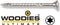WOODIES® Ultimate Platverzonkenkopschroef Torx Verzinkt 4,5x35 Deeldraad VE=200 - 61545342