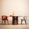 Liviza Stoel Loka Terracotta - Velvet - Rond Terra - 78 cm , 525 cm , 62 cm