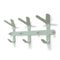 FRONDO Wandkapstok - Staal - 6 haken - Dusty Green