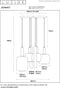 Lucide JOANET - Hanglamp - 4xE27 - Ø 65 cm - Messing