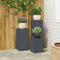 vidaXL - Plantenstands - - - 3-delige - set - in - antraciet - staal
