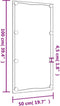 vidaXL - Wandspiegel - met - LED's - rechthoekig - 50x100 - cm - glas