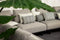 Dutch Decor NISA - Buitenkussen 30x50 cm - waterafstotend en uv-bestendig - Charcoal Gray - antraciet