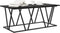 vidaXL - Salontafel - in - zwart - eiken - - - 100x50x40 - cm - - - Gemaakt - van - composiet - hout - en - metaal