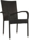 Stapelstoel Corona zwart