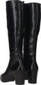 Tamaris Laarzen - Hoge Laarzen - Leer - 7,5 cm Hak - Zwart