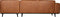 BePureHome Statement Hoekbank Rechts - Ecoleer - Cognac - 77x274x210