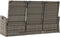 vidaXL - Tuinbank - verstelbaar - met - kussens - 173 - cm - poly - rattan - grijs